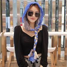 Hand Woven Hair Braid Headband Scarf