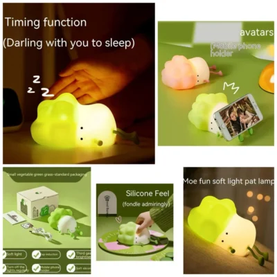 Cute Cabbage Night Light for Kids