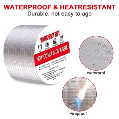 MKgrovv High Polymer Butyl Rubber Stop Leak Instantly Leakage Repair Waterproof Tape