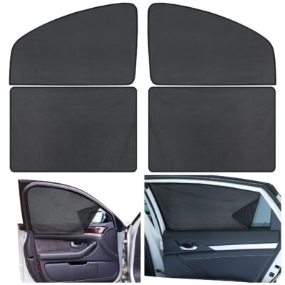 4 Pack Magnetic Window Shade for Car Sun Shade Rear Front Side Window Shade Sun Protection Car Window Covers Car Privacy Shades Auto Window Sunshade for Cars and Trucks Kids Baby Privacy
