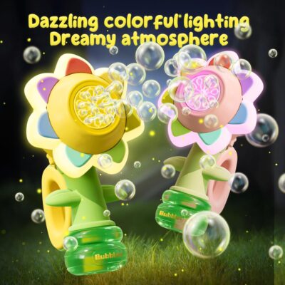 Flower Bubble Maker Electric Summer Toy